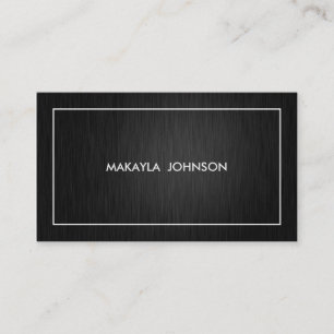 Carte De Visite Noir professionnel moderne et minimal et or