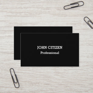 Carte De Visite Noir professionnel ultra-épais