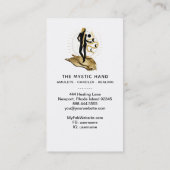 Carte De Visite *~* Noir - Rays d'or Serpent de déesse mystique (Dos)