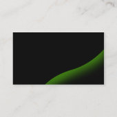 Carte de visite - noir - remous vert (Dos)