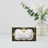 Carte De Visite noir riche divin d'or de 311-Ciao Bella (Debout devant)