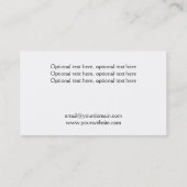 Carte de visite noir rose de cuisson de biscuit (Dos)