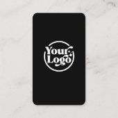 Carte De Visite Noir rose Se Connecter Avec Nous QR Code 3 Médias (Dos)