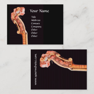 Carte De Visite Noir rouge-brun de SYMPHONIE/MUSIQUE CLASSIQUE