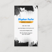 Carte De Visite Noir Rusty Soudage Entrepreneur Fabrication de mét (Dos)