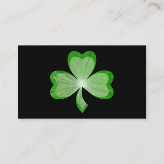 carte de visite noir shamrock (Devant)