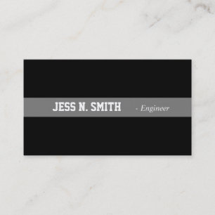 Carte de visite noir simple, élégant.