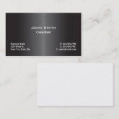 Carte De Visite Noir simple moderne professionnel de réparation (Devant / Derrière)