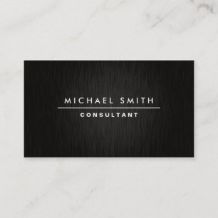 Carte De Visite Noir simple simple moderne élégant professionnel