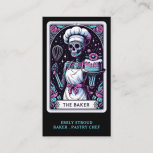 Carte de visite noir Tarot Baker