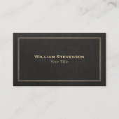 Carte De Visite Noir traditionnel professionnel (Devant)