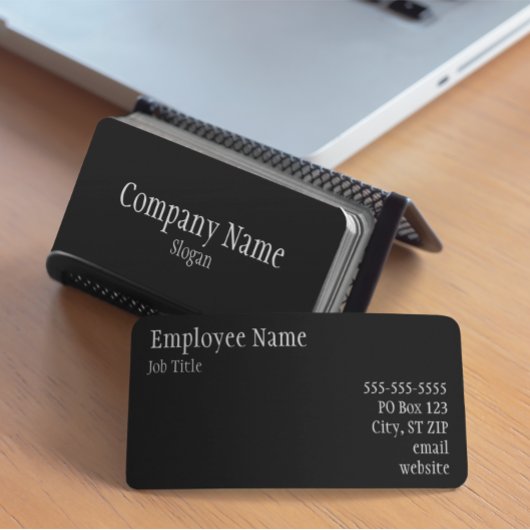 Carte De Visite Noir uni