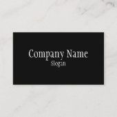 Carte De Visite Noir uni (Devant)