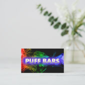 Carte de visite noir Vape Bar Puff (Debout devant)