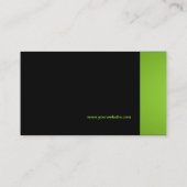 Carte de visite noir/vert d'arbre (Dos)