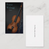 Carte De Visite Noir violoniste de Haute Bohème (Devant / Derrière)