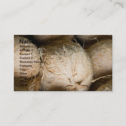 Carte De Visite Noix de coco (Devant)