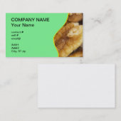 Carte De Visite noix de pécan écossées (Devant / Derrière)