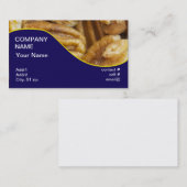 Carte De Visite noix de pécan écossées (Devant / Derrière)