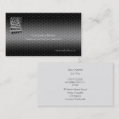 Carte De Visite Noix Et Boulons modèle à l'aspect métallique (Devant / Derrière)