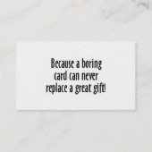 Carte De Visite Nom, Adresse 1, Adresse 2, Contact 1, Contact ... (Dos)