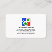 Carte De Visite Nom commercial de l'éclairage des ampoules électri (Dos)