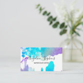 Carte De Visite Nom de calligraphie Artiste Ajouter votre oeuvre (Debout devant)