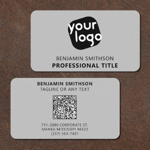 Carte De Visite Nom de couleur personnalisé Titre Ajouter votre lo