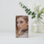 Carte De Visite Nom de la calligraphie du modèle d'actrice (Debout devant)