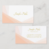 Carte De Visite Nom de la main d'or moderne nom professionnel élég (Devant / Derrière)