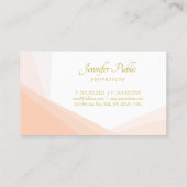 Carte De Visite Nom de la main d'or moderne nom professionnel élég (Dos)