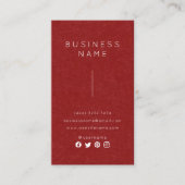 Carte De Visite Nom de l'emploi simple professionnel élégant Titre (Devant)