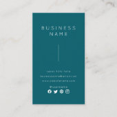 Carte De Visite Nom de l'emploi simple professionnel élégant Titre (Devant)