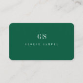 Carte De Visite Nom de l'emploi simple professionnel élégant Titre (Devant)