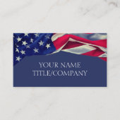 Carte De Visite Nom de l'entreprise American Flag (Devant)