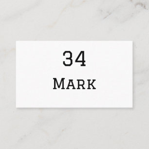 Carte De Visite nom de l'équipe ajouter nom du joueur date sports