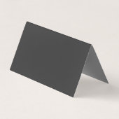 Carte De Visite Nom de position professionnel gris noir personnali (Dos)
