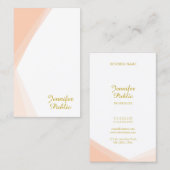 Carte De Visite Nom de script Gold manuscrit Modèle Professionnel (Devant / Derrière)