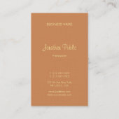 Carte De Visite Nom de script manuscrit Moderne Modèle élégant (Dos)