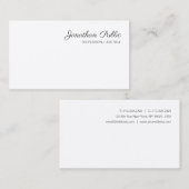 Carte De Visite Nom de script manuscrit personnalisé moderne simpl (Devant / Derrière)