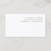 Carte De Visite Nom de script manuscrit personnalisé moderne simpl (Dos)