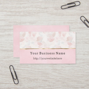 Carte De Visite Nom de site Web d'entreprise de fleurs de rose ros
