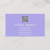 CARTE DE VISITE NOM DU CANAL VOUS TUBER LOGO QR CODE HOLOGRAPHE (Dos)