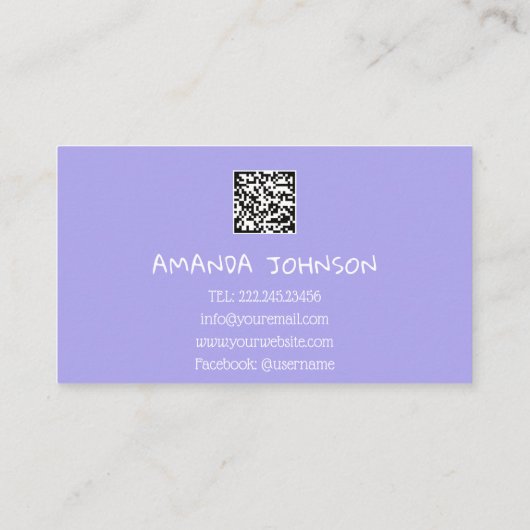 CARTE DE VISITE NOM DU CANAL VOUS TUBER LOGO QR CODE HOLOGRAPHE (Dos)