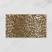 Carte De Visite Nom du monogramme personnalisé de l'Empreinte de l (Dos)