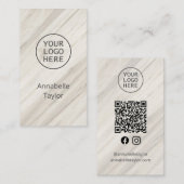 Carte De Visite Nom du Spa naturel Médias sociaux (Devant / Derrière)