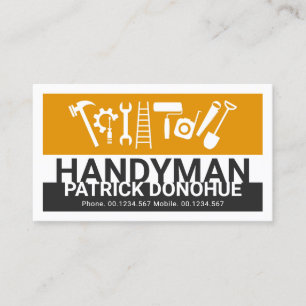 Carte De Visite Nom élégant Handyman Signalisation Master Builder