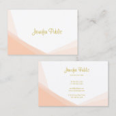 Carte De Visite Nom élégant professionnel de manuscrit de main (Devant / Derrière)