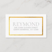 Carte De Visite Nom et adresse de l'entreprise Simple Chic (Devant)