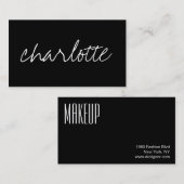 Carte De Visite Nom fait sur commande (Devant / Derrière)